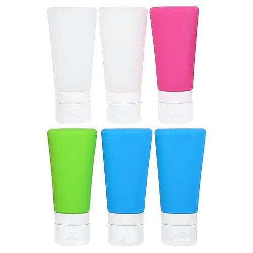 Flents, Productos esenciales, 6 frascos de silicona, 3 oz cada uno