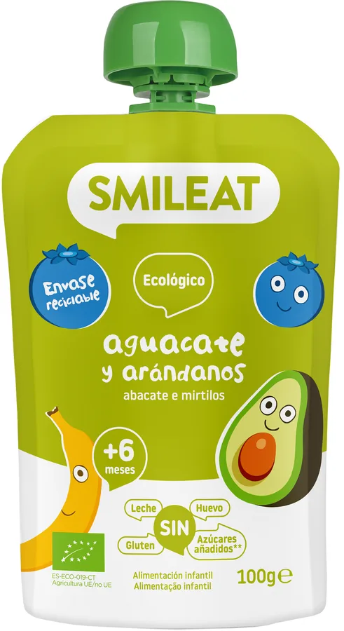 Pouch Aguacate y Arándano 100 gr