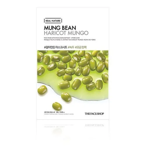 THE FACE SHOP - Real Nature Face Mask - Mung Bean - 1pieza