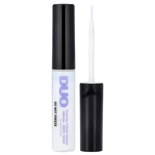 DUO, Agua de rosas y biotina, adhesivo para destellos, Blanco / Transparente, 5 g (0,18 oz)