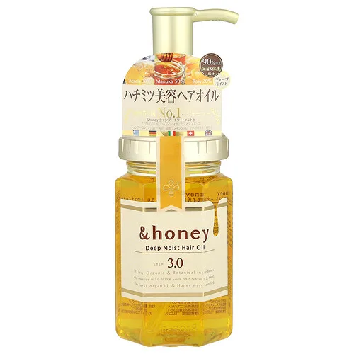 &honey, Aceite para el cabello Deep Moist, Miel de rosa de Damasco búlgara, 100 m (3,4 oz)