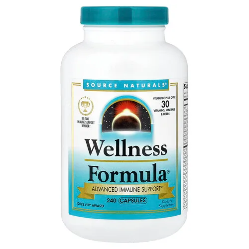 Source Naturals, Wellness Formula®, Refuerzo inmunitario avanzado, 240 cápsulas