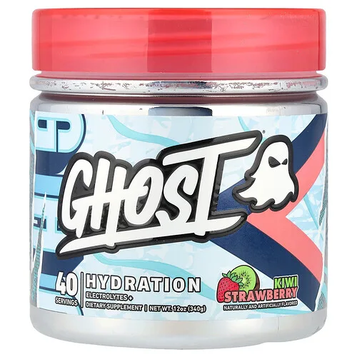 Ghost, Hidratación, Kiwi y fresa, 340 g (12 oz)