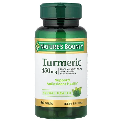 Nature's Bounty, Cúrcuma, 450 mg, 60 cápsulas