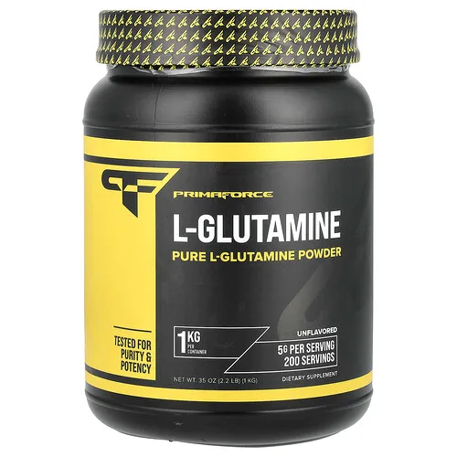 Primaforce, L-glutamina en polvo, Sin sabor, 1 kg (35 oz)