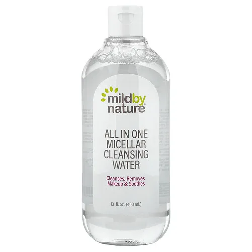 Mild By Nature, Agua micelar de limpieza todo en uno, 400 ml (13 oz. líq.)