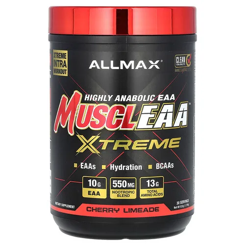 ALLMAX, MUSCLEAA™ Xtreme, Limonada de cereza, 532 g (1,17 lb)