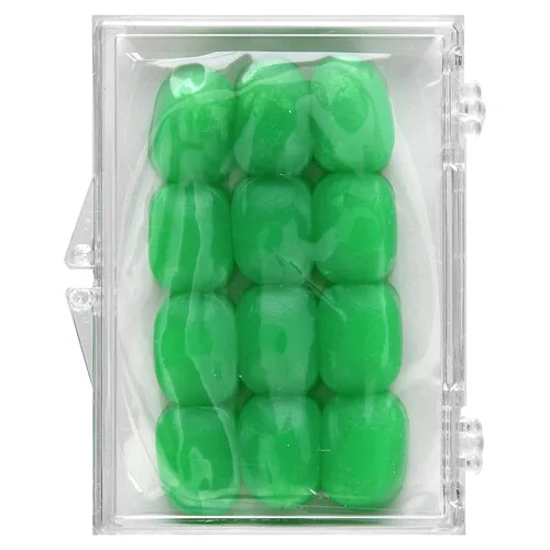 Ezy Dose, Tapones para los oídos de silicona, Verde, 6 pares más estuche