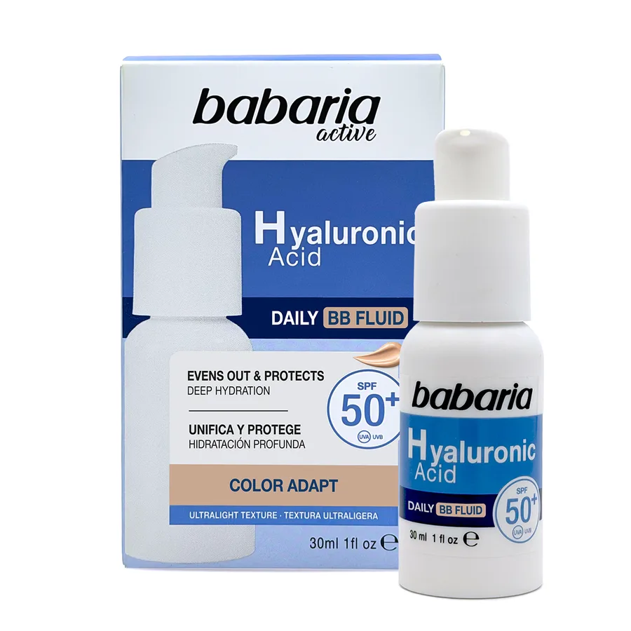 Fluido Facial Ácido Hialurónico SPF 50+ Con Color 30 ml