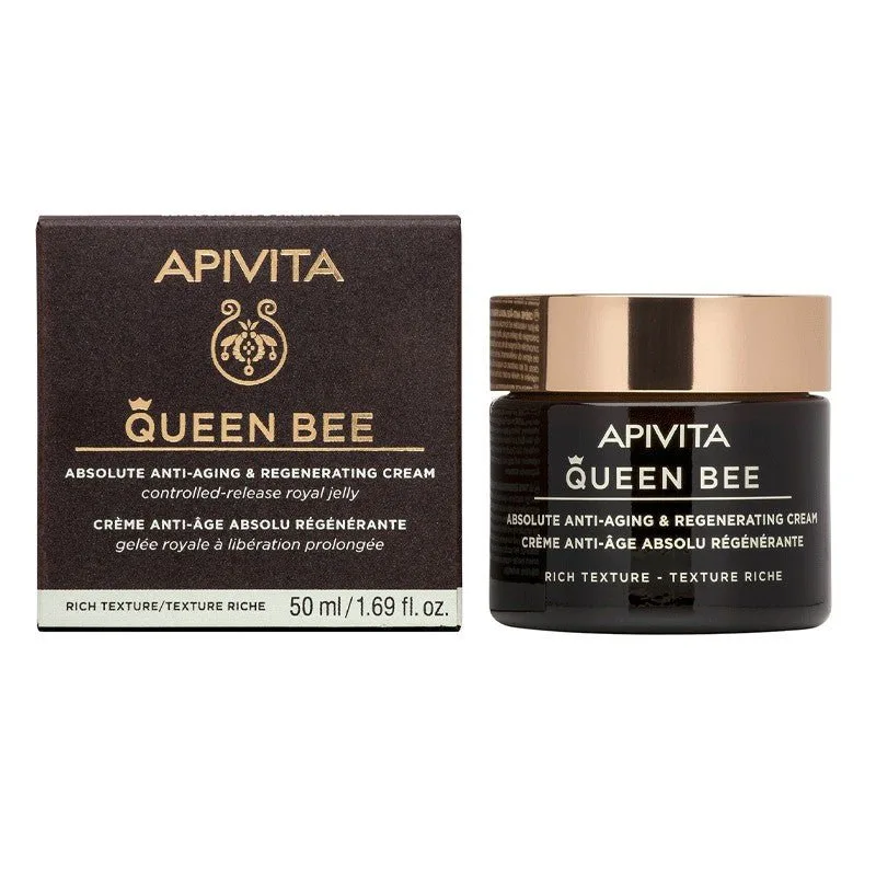 APIVITA Queen Bee Crema Regeneradora Antiedad Textura Rica 50ml