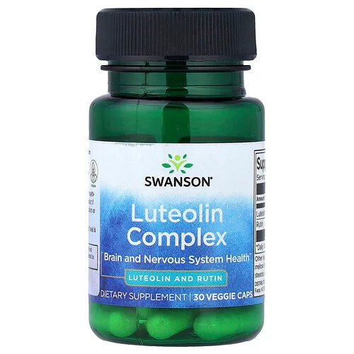 Swanson Vitamins, Complejo de luteolina, 30 cápsulas vegetales