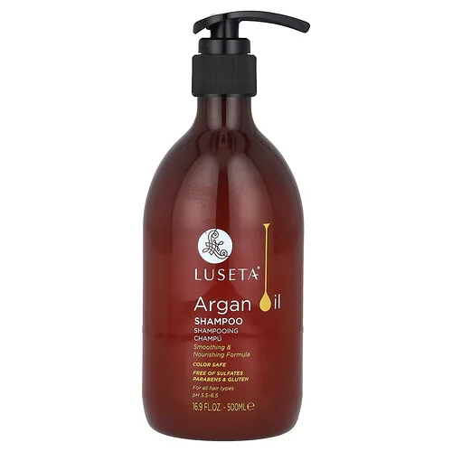 Luseta Beauty, Champú con aceite de argán, 500 ml (16,9 oz. líq.)
