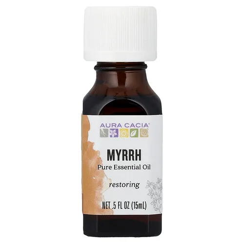 Aura Cacia, Aceite esencial puro, Mirra, 15 ml (0,5 oz. Líq.)