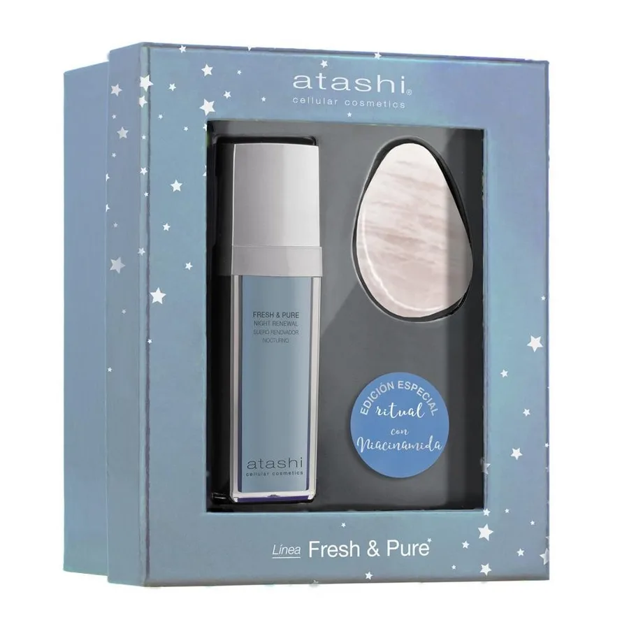 ATASHI Fresh & Pure Cofre Suero de Noche Renovador + Takimochiii