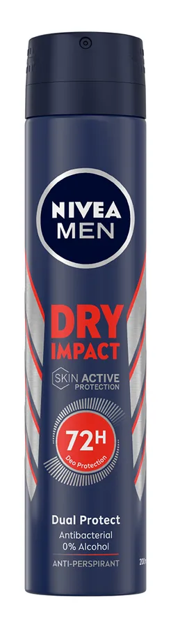 Men Dry Impact Desodorante Spray Antitranspirante 200 ml