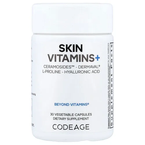 Codeage, Vitaminas y más para la piel, 30 cápsulas vegetales