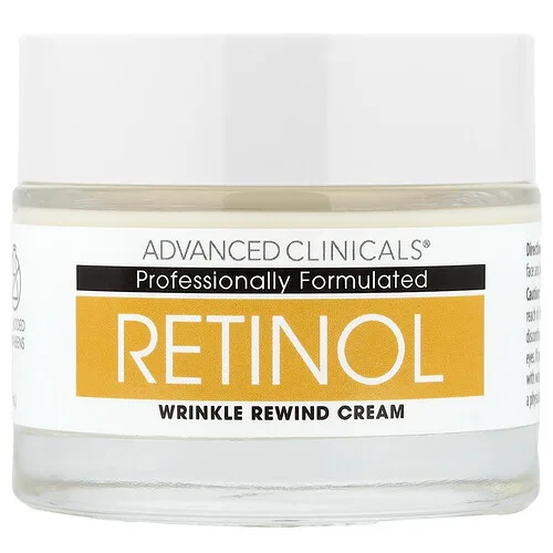 Advanced Clinicals, Retinol encapsulado, Crema antiarrugas, 74 ml (2,5 oz. líq.)