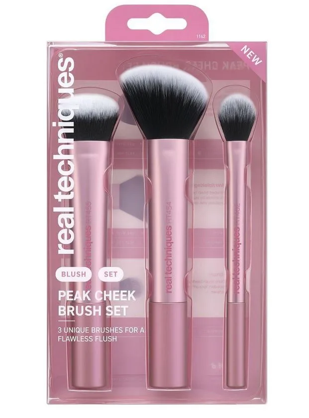 Peak Cheek Brush Set de 3 Brochas para acabado