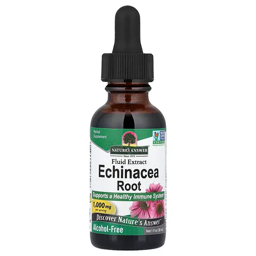Nature's Answer, Raíz de equinácea, Extracto fluido, Sin alcohol, 30 ml (1 oz. líq.)