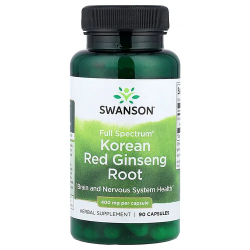 Swanson Vitamins, Full Spectrum®, Raíz de ginseng rojo coreano, 400 mg, 90 cápsulas