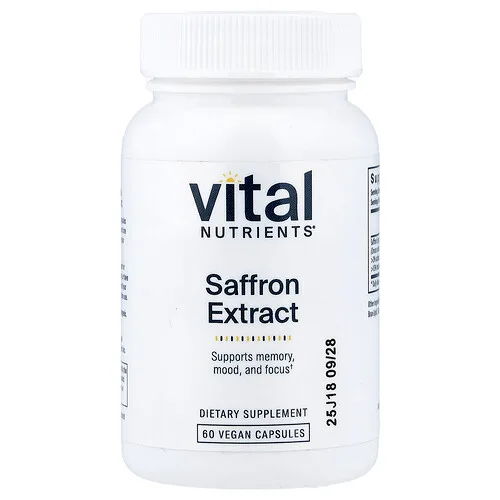 Vital Nutrients, Extracto de azafrán, 60 cápsulas veganas (15 mg por cápsula)