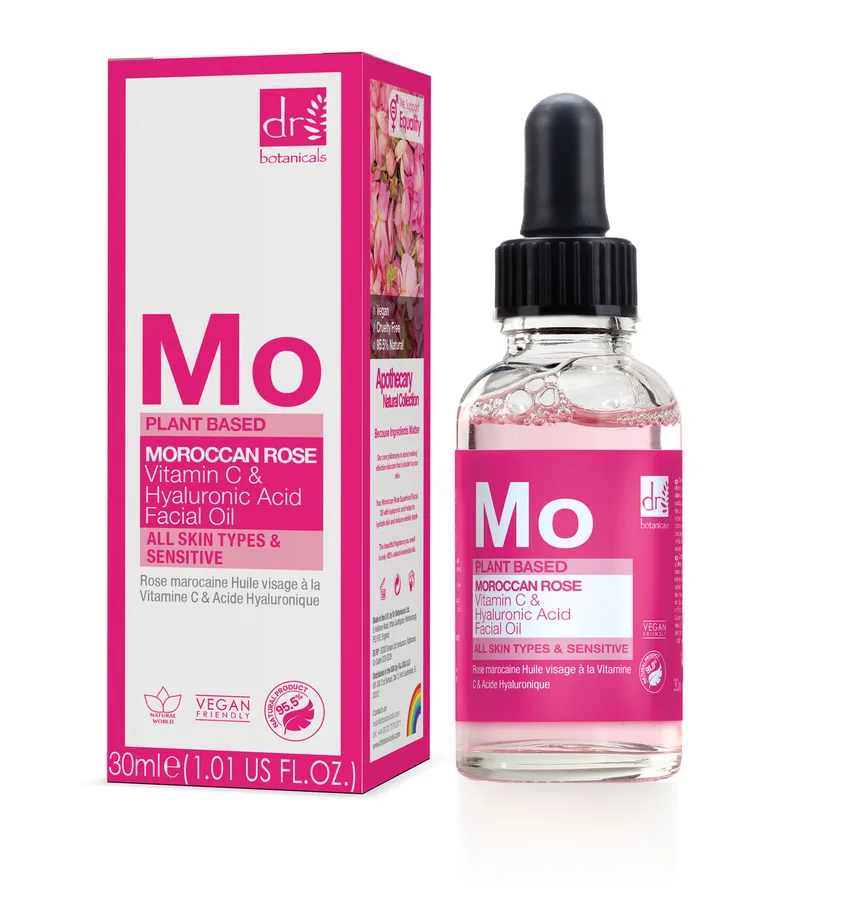 Moroccan Rose Aceite Facial con Ácido Hialurónico y Vitamina C 30 ml