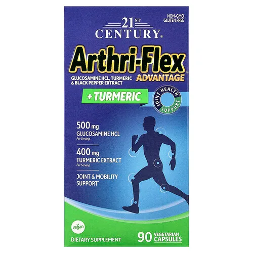 21st Century, Arthri-Flex Advantage + cúrcuma`` 90 cápsulas vegetales