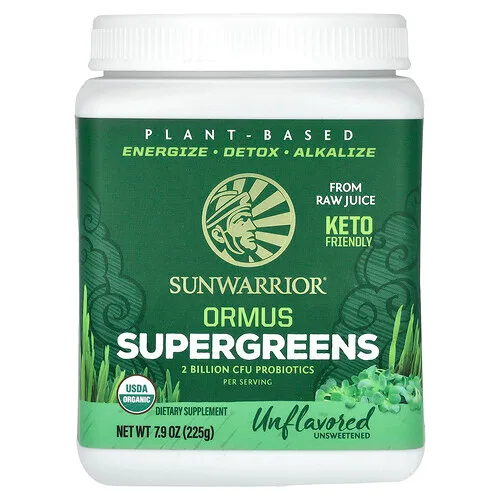 Sunwarrior, Superverduras Ormus, Sin sabor, 225 g (7,9 oz)