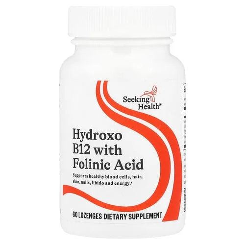 Seeking Health, Hydroxo B12 con ácido folínico, 60 pastillas