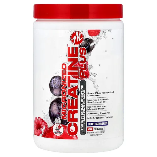 Metabolic Nutrition, Micronized Creatine Plus™, Frambuesa azul, 420 g