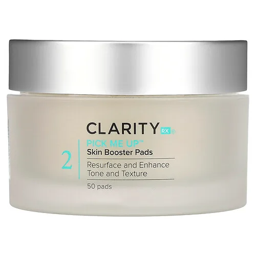 ClarityRx, Pick Me Up, Almohadillas potenciadoras para la piel, 50 almohadillas