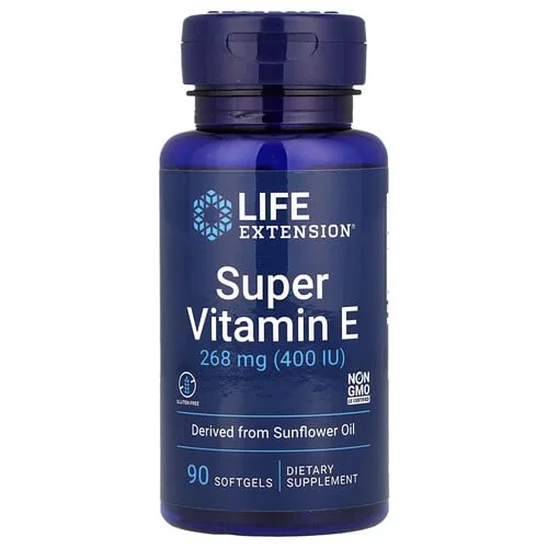 Life Extension, Supervitamina E, 268 mg (400 UI), 90 cápsulas blandas