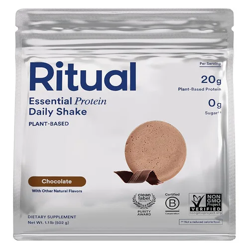 Ritual, Batido de proteínas esenciales para uso diario, Chocolate, 502 g (1,1 lb)