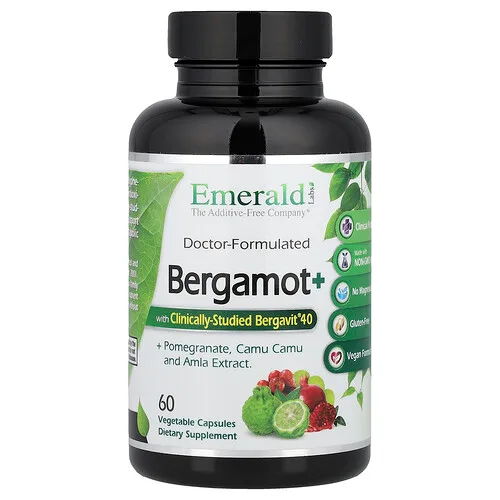 Emerald Laboratories, Bergamot+, 60 cápsulas vegetales