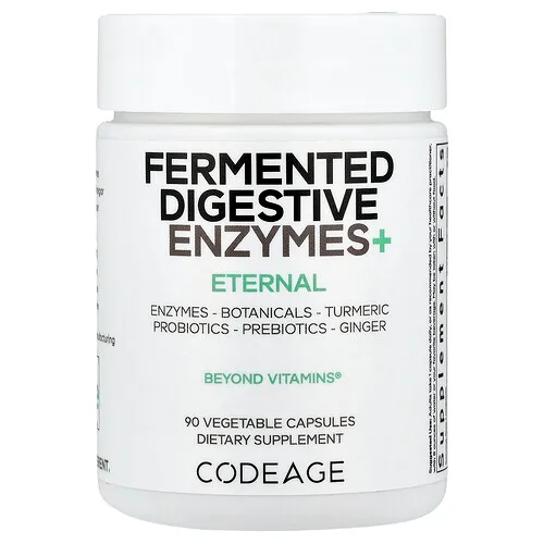 Codeage, Enzimas digestivas fermentadas y más, 90 cápsulas vegetales