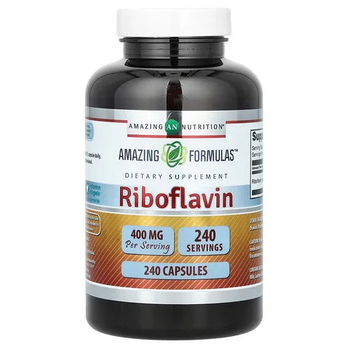 Amazing Nutrition, Riboflavina, 400 mg, 240 cápsulas