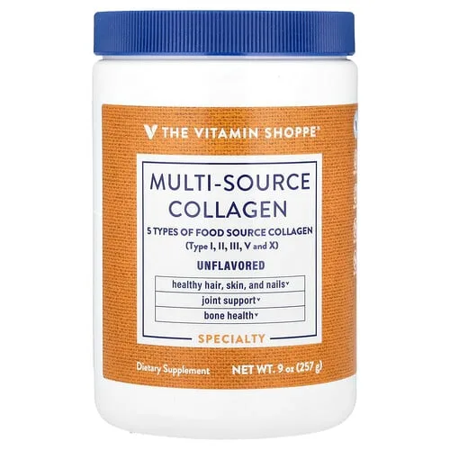 The Vitamin Shoppe, Colágeno de múltiples fuentes, Sin sabor, 257 g (9 oz)