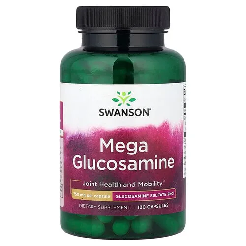 Swanson Vitamins, Mega glucosamina, 750 mg, 120 cápsulas