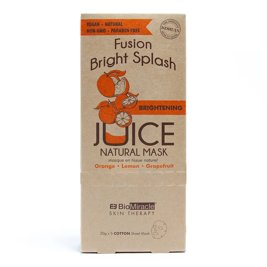 Fusion Bright Splash Mascarilla Facial Iluminadora de Zumo de Naranja 100 gr