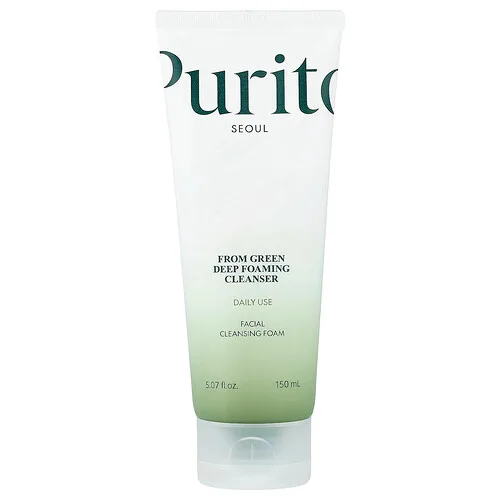 Purito, De Green, Espuma de limpieza profunda, 150 ml (5,07 oz. líq.).