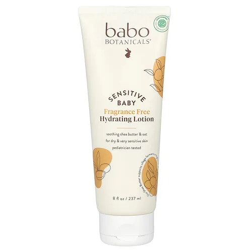 Babo Botanicals, Sensitive Baby, Loción hidratante, Sin fragancia, 237 ml (8 oz. líq.)
