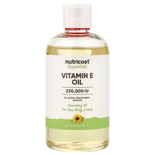 Nutricost, Essentials, Aceite de vitamina E, 240 ml (8 oz. líq.)