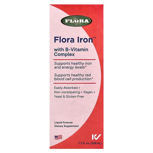 Flora, Hierro y hierbas con complejo de vitamina B, 228 ml (7,7 oz. Líq.)