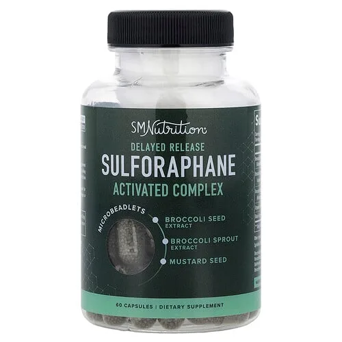 SMNutrition, Complejo de sulforafano activado, Liberación retardada, 60 cápsulas