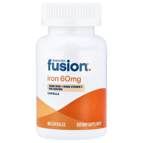 Bariatric Fusion, Hierro y vitamina C, 60 cápsulas