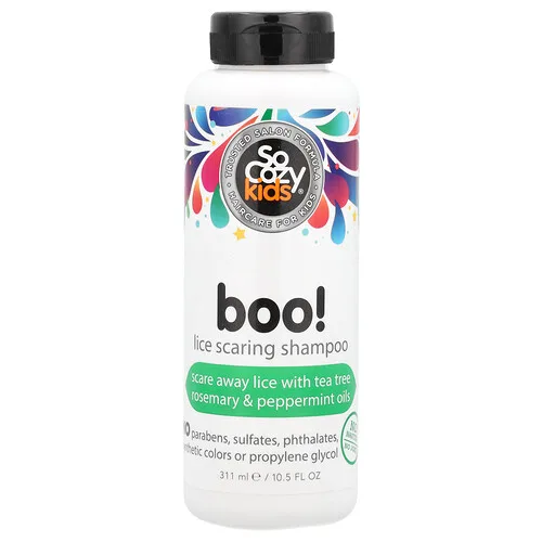 SoCozy, ¡Niños, Boo! Champú para asustar piojos, 311 ml (10,5 oz. Líq.)