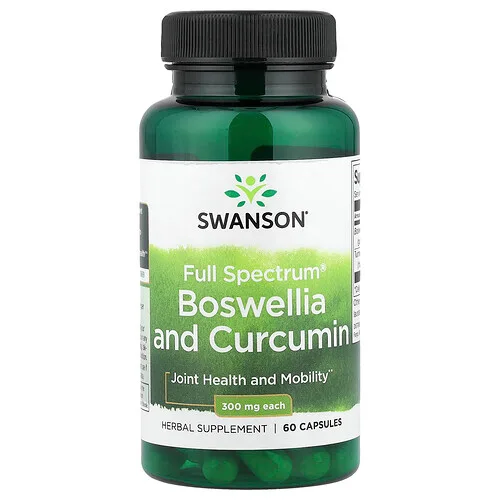Swanson Vitamins, Boswellia y curcumina Full Spectrum®, 60 cápsulas