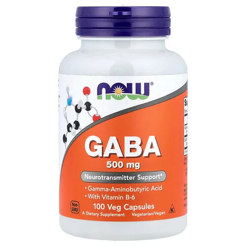 NOW Foods, GABA, 100 cápsulas vegetales