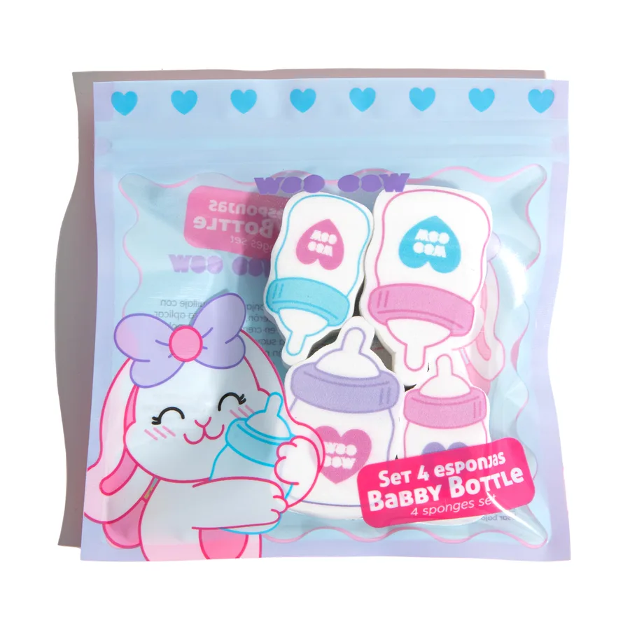 Set 4 Esponjas de Maquillaje Baby Bottle 14.3 gr