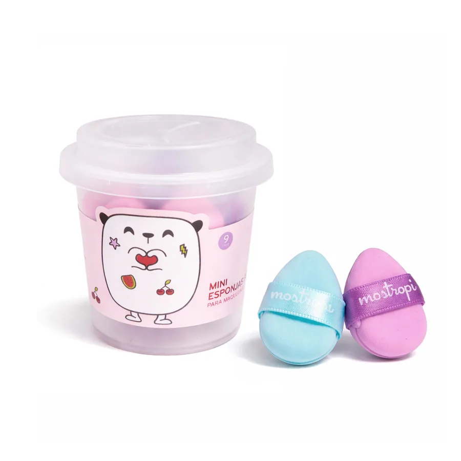 Set Mini Esponjas Puff De Maquillaje Ternura